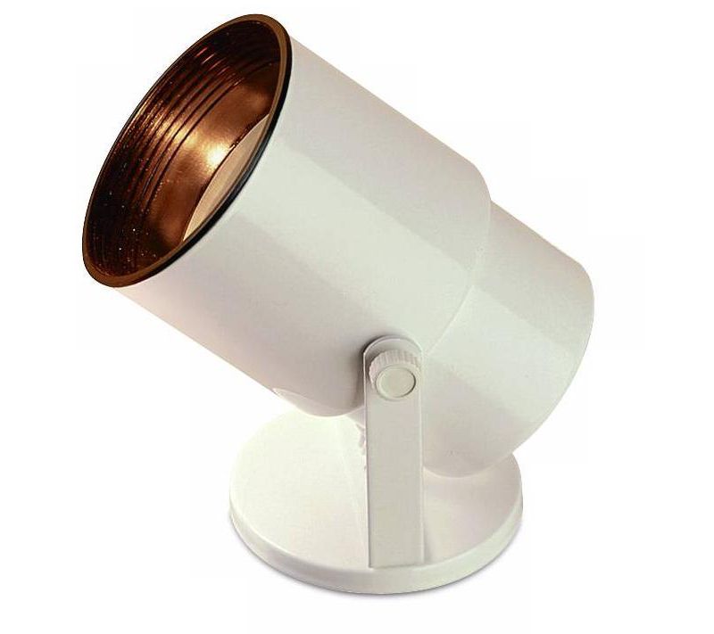 Pro Track Gloss White 8" High Adjustable Accent Uplight