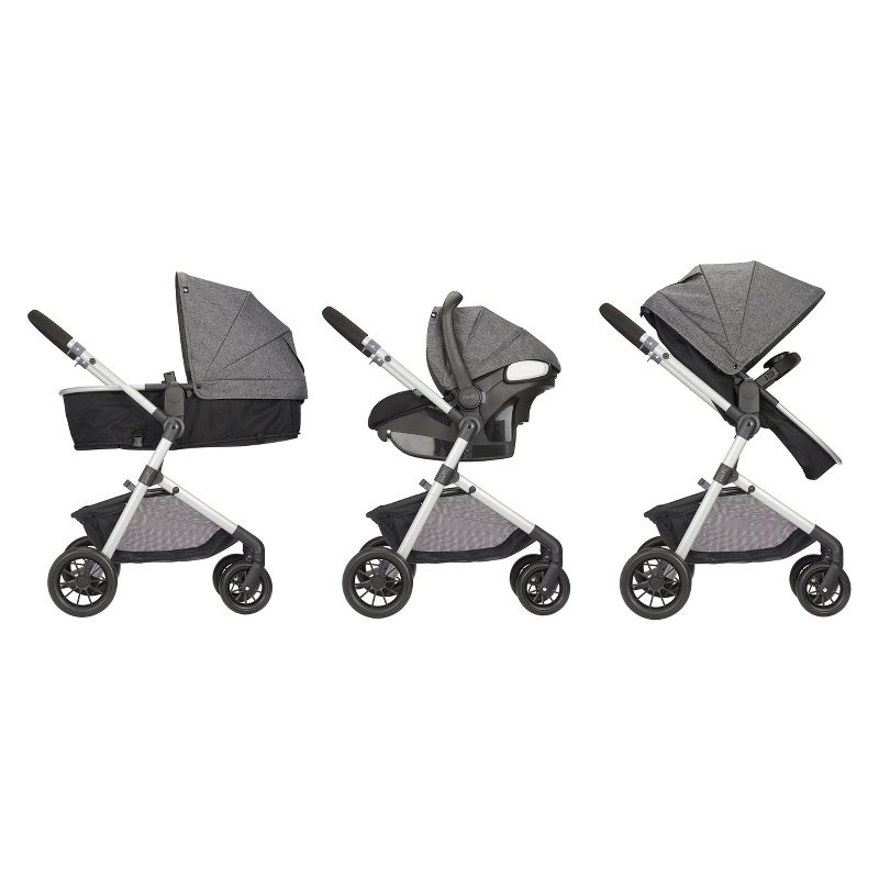 Cybex Eezy S+2 Travel System with Aton 2 Infant Car Seat - Deep Black