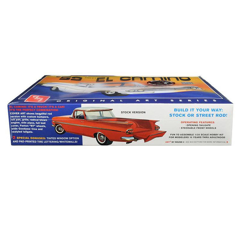 Skill 2 Model Kit 1959 Chevrolet El Camino 2 in 1 Kit "Original Art Series" 1/25 Scale Model by AMT