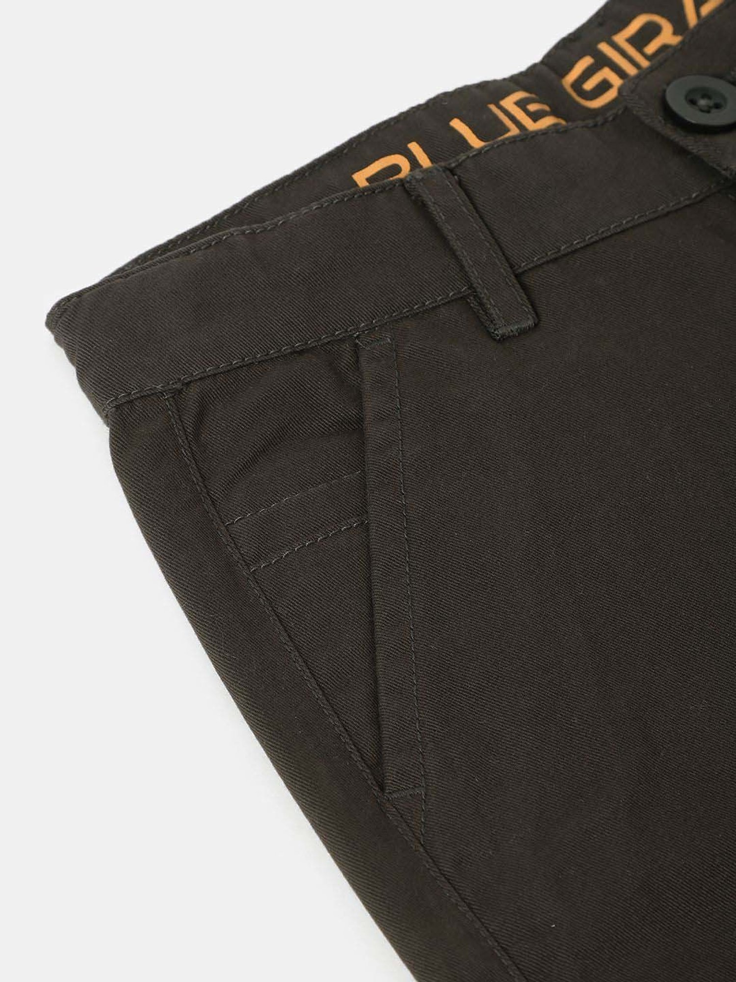 Blue Giraffe Kids Olive Cotton Short