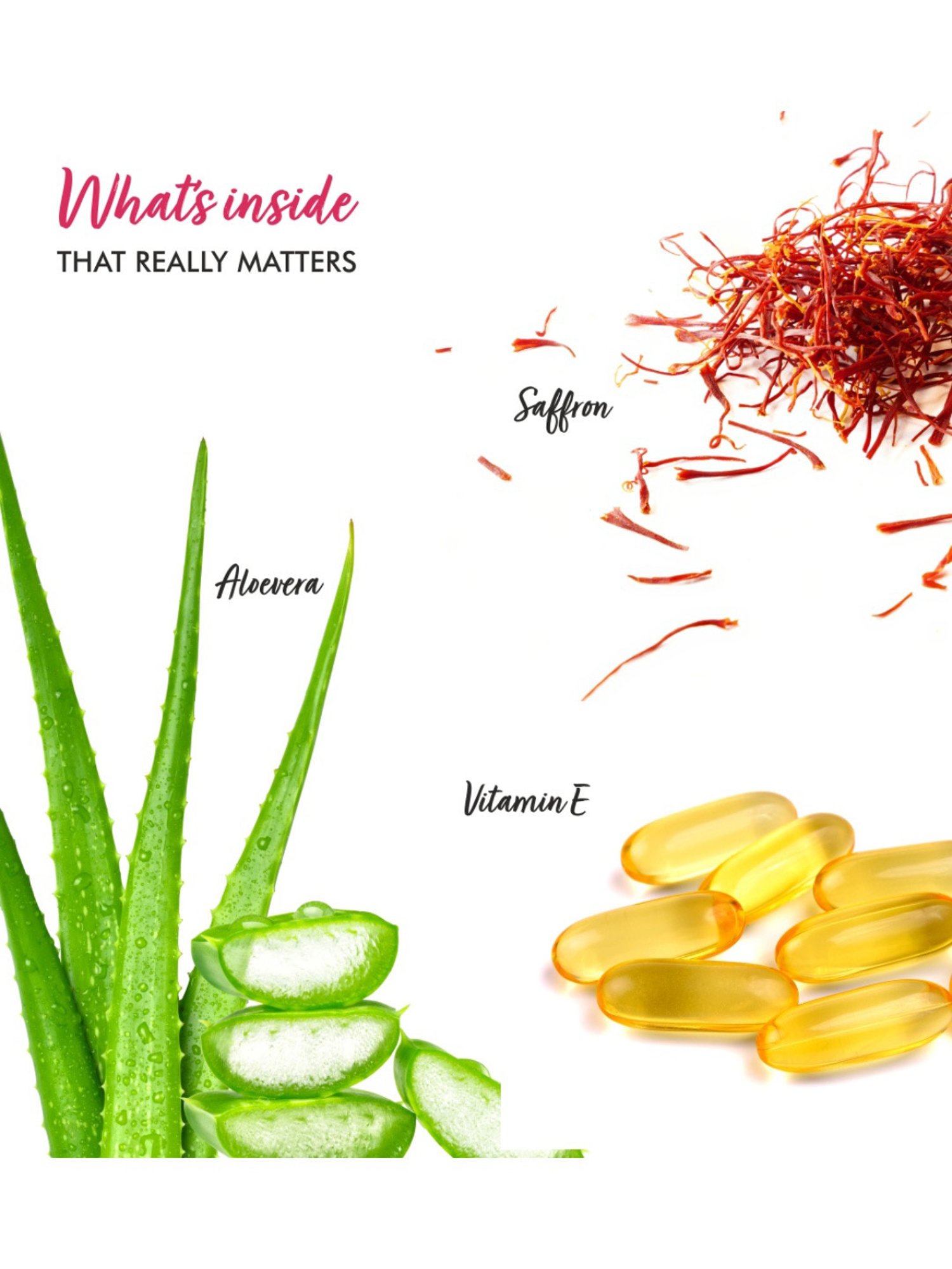 The Love Co. Saffron Aloe Vera Gel - 250 ml