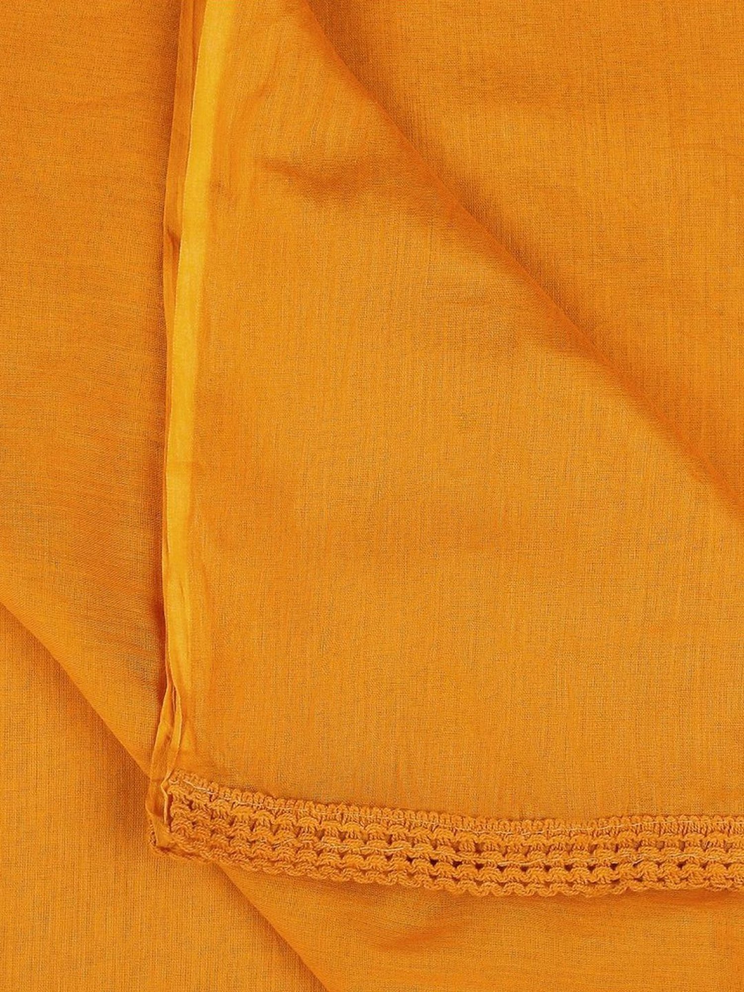 Dupatta Bazaar Rust Cotton Dupatta