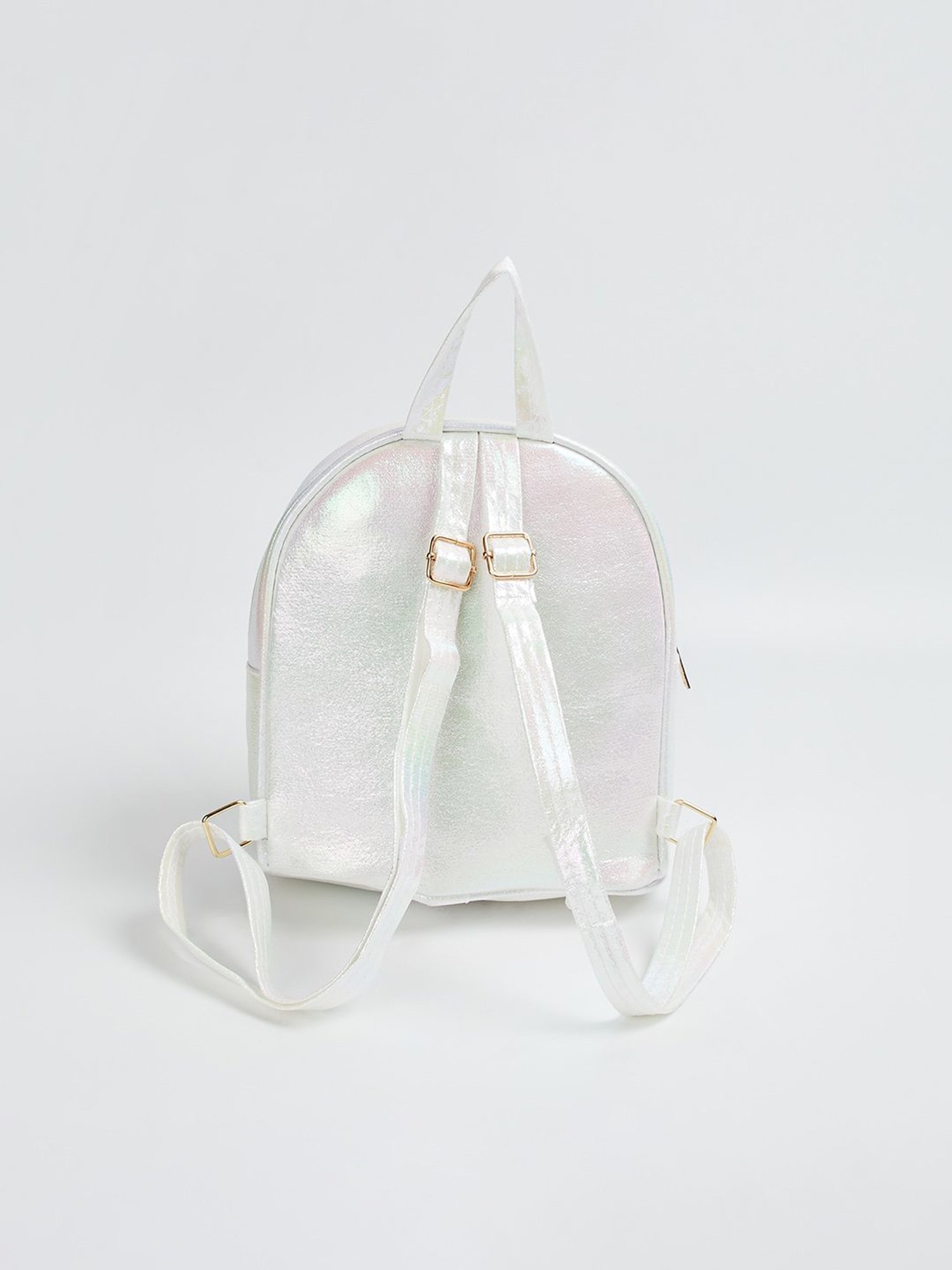 Ginger by Lifestyle White Shimmer Backpack