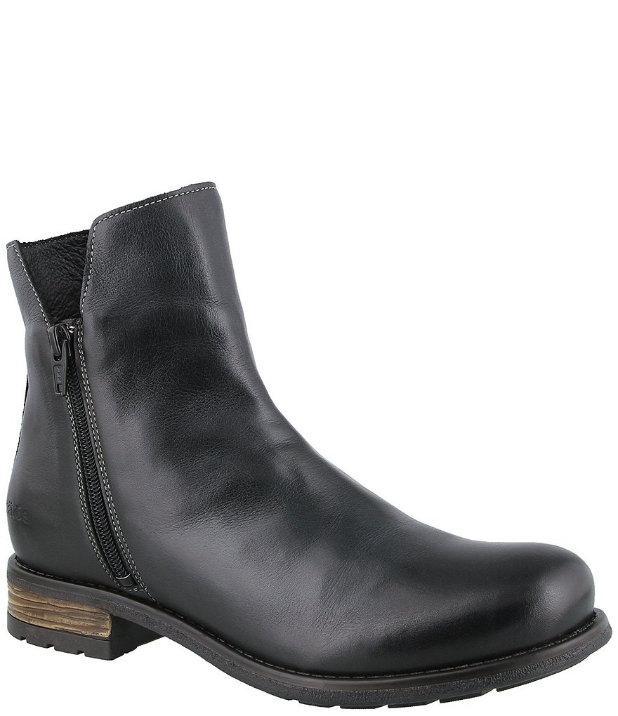 Taos Footwear Zip It Leather Booties