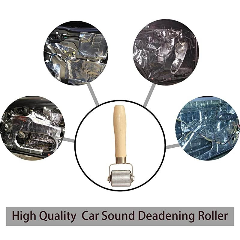 Sound Deadening Rolling Sound Proof Insulation 2 Pcs For Auto Noise Roller Sound Deadener Application Installation Tool Rolling Wheel Interior Accessories