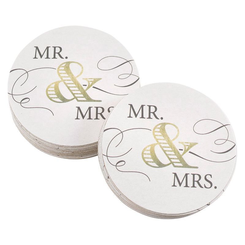 "Mr & Mrs" Elegance Banner Gold