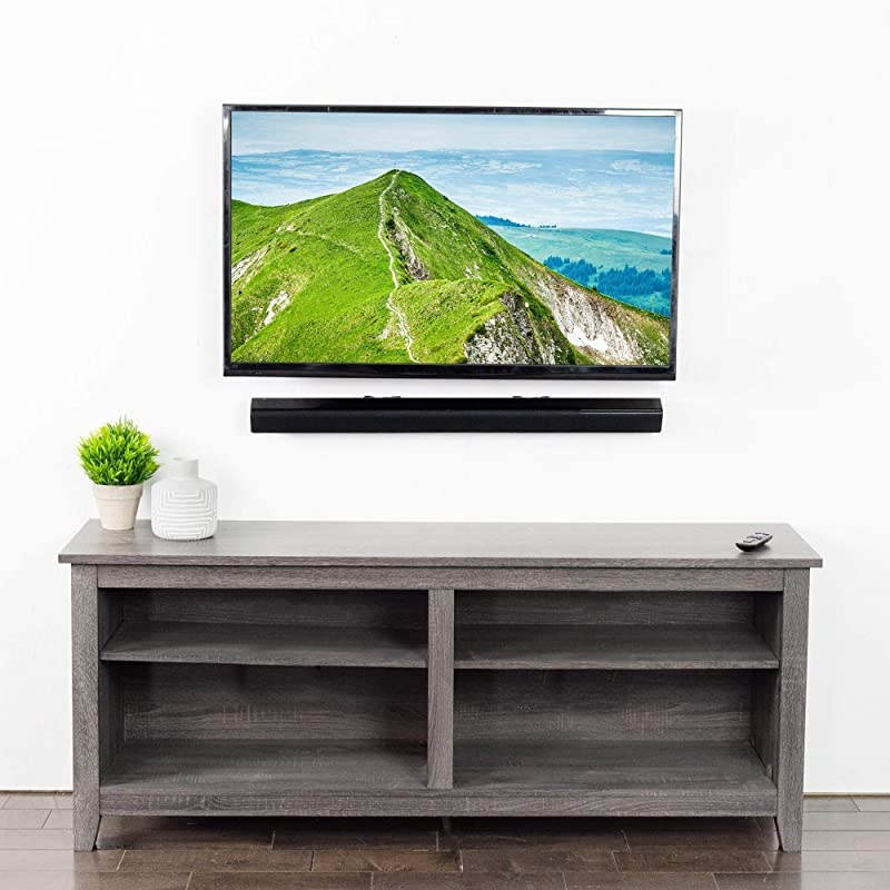 Fixed TV Mount for up to 70 inch Flat Screens | Soundbar Wall Mount Picture Hanging Style Thin UltraLow Profile MOUNTVW00