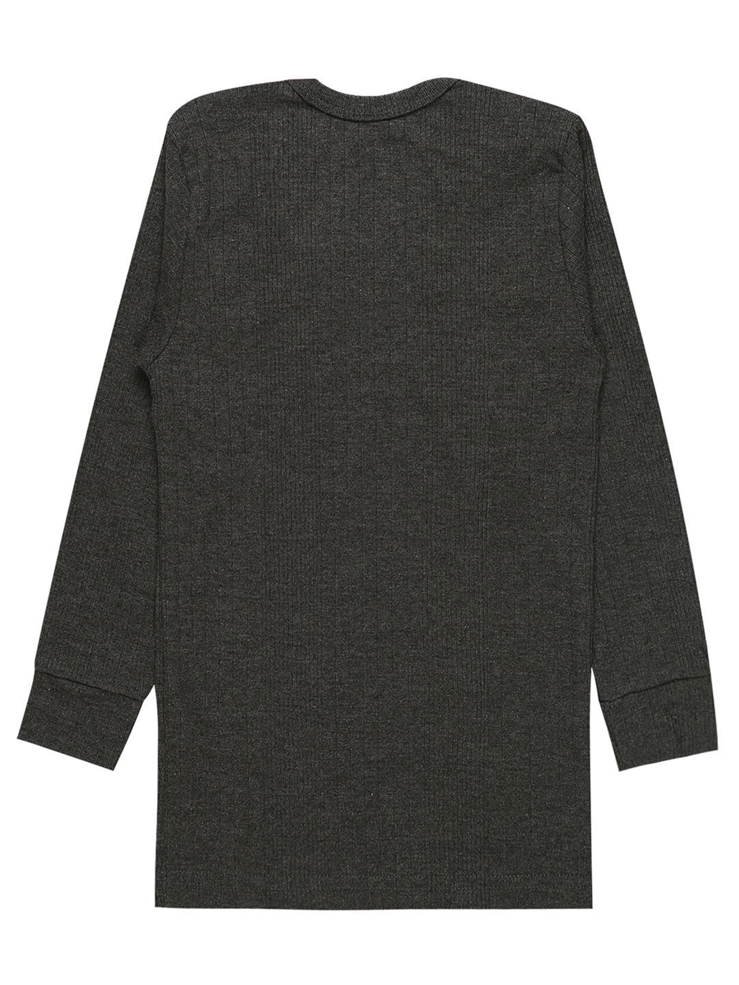 Bodycare Kids Grey Solid Full Sleeves Thermal Top