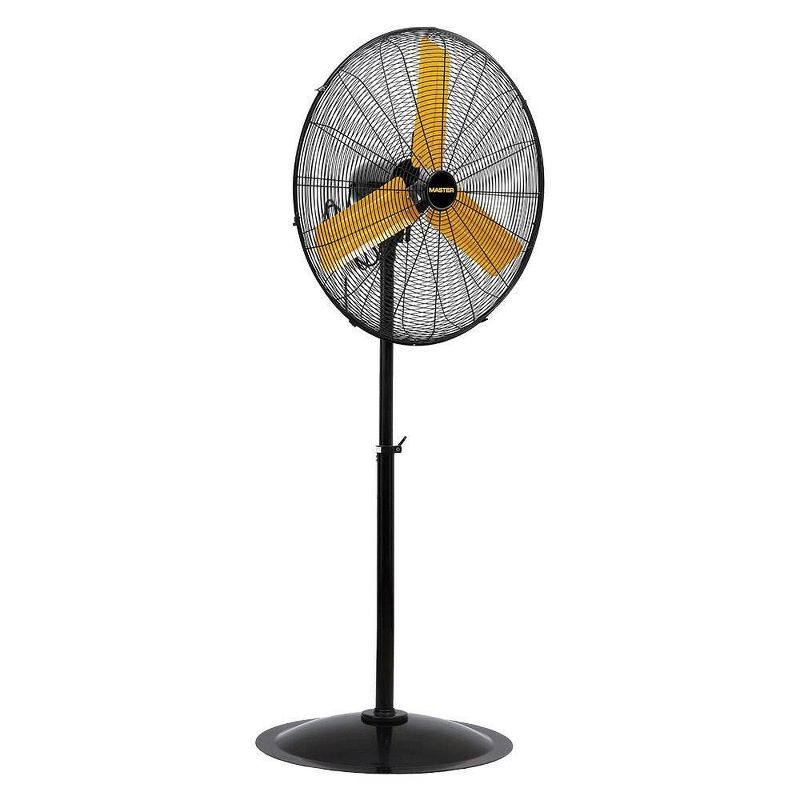 Air King 18" 1/6 HP 3-Speed Adjustable Height Floor Fan with Roll-About Stand