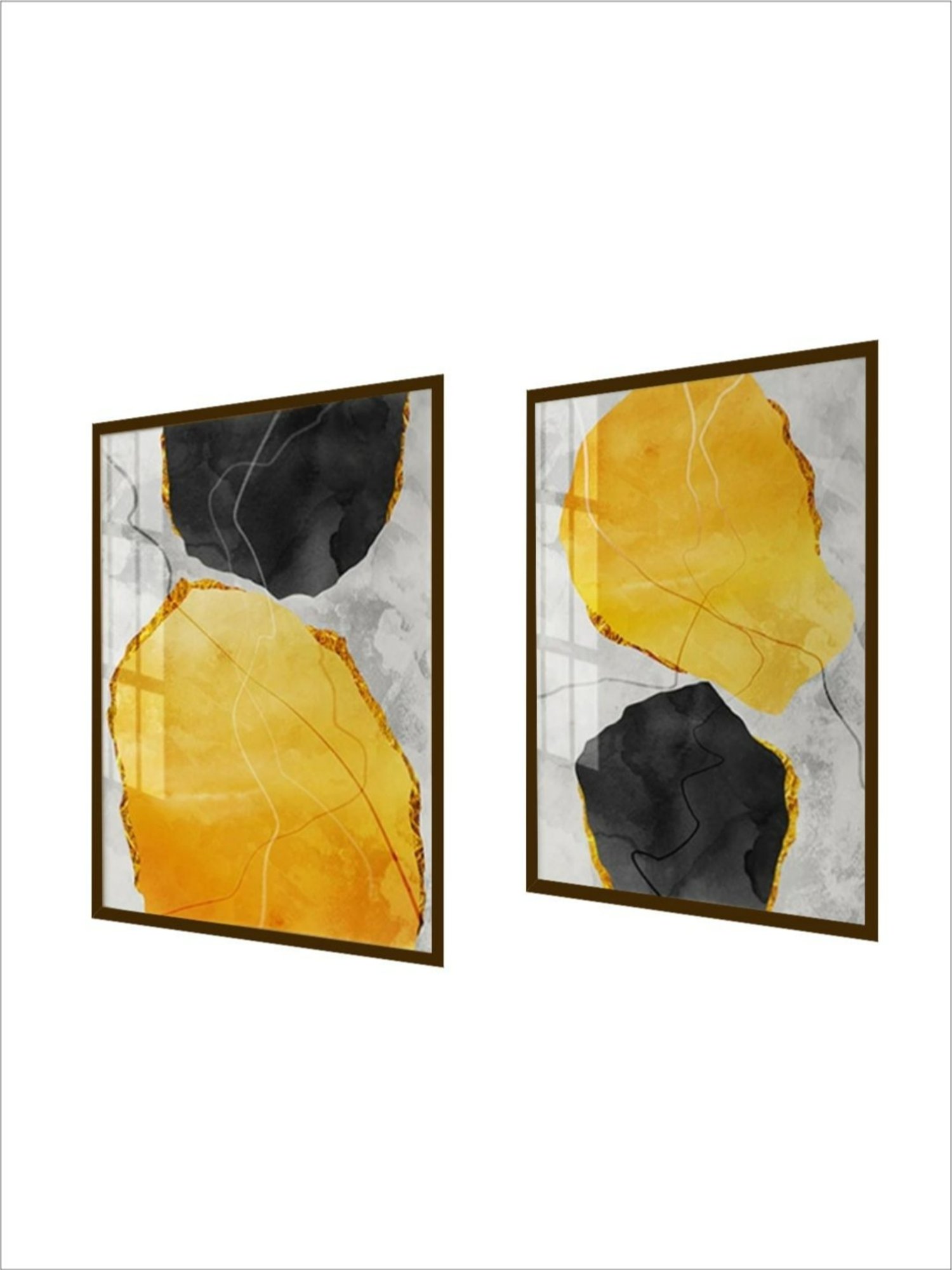 The Art House Abstract Multicolor Canvas Painting