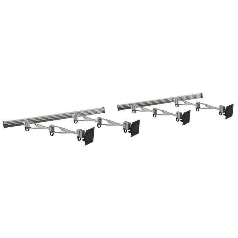 Cotytech Wall Mount for Four Monitors Double Arm