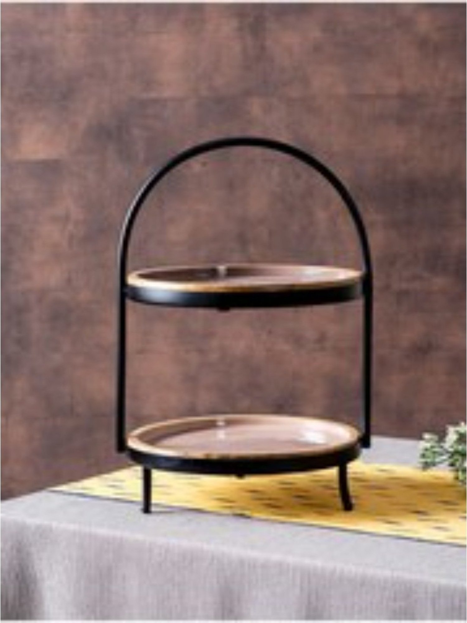 Nestroots Two Tier Cake Stand Buffet Organiser for cake cutting dining table cup cake Dessert Stand