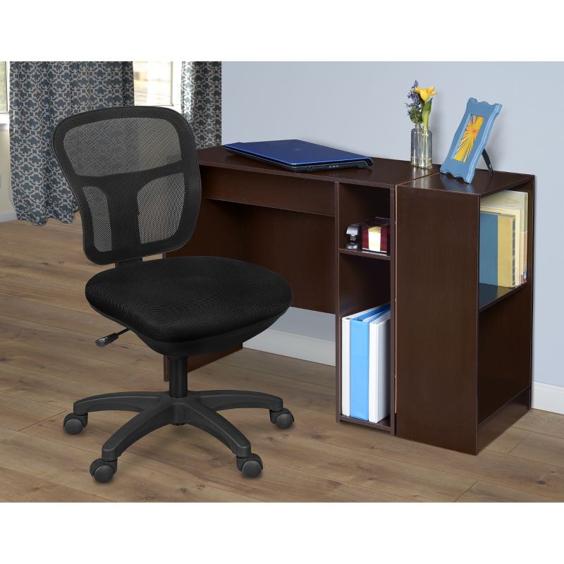 Harrison Armless Swivel Chair Black - Niche
