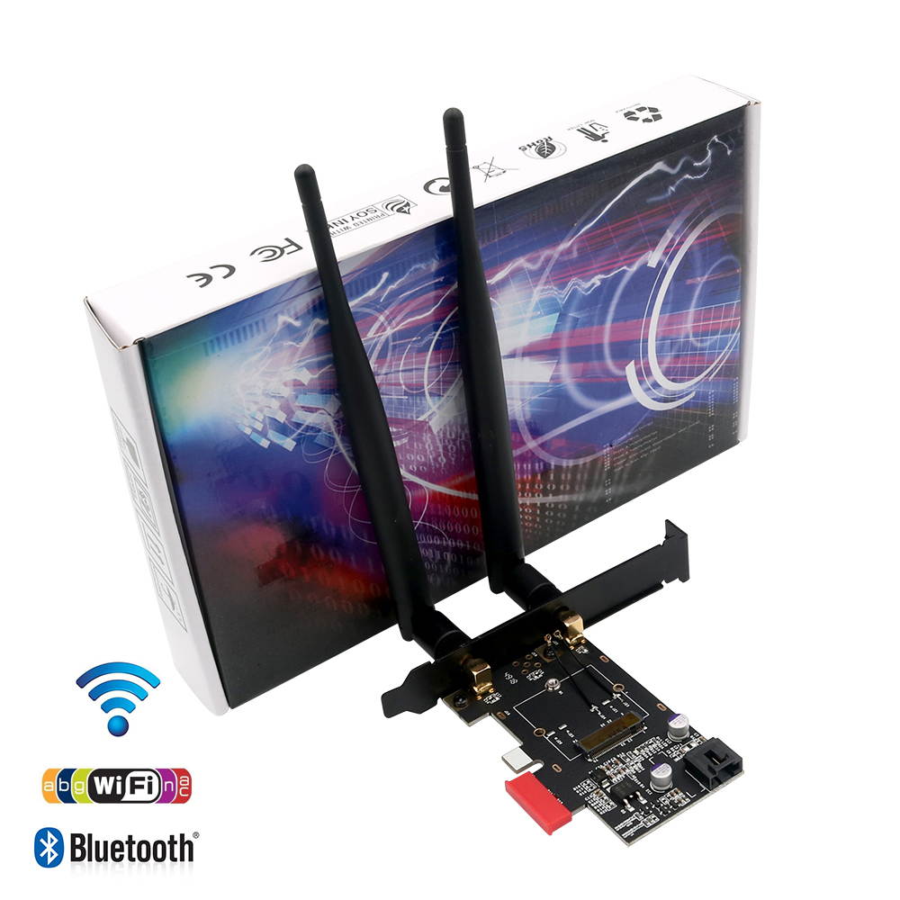 NGFF M.2 key A to PCI-e X1 Adapter for WiFi and Bluetooth Card