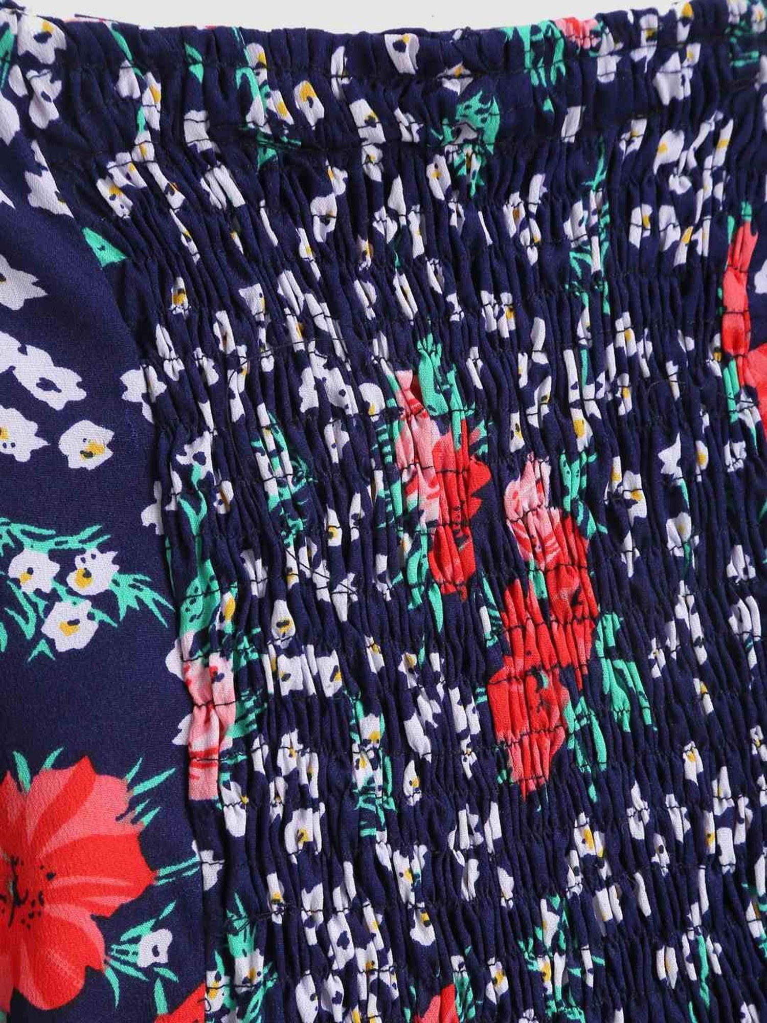 Kids Craft Navy Floral Printed Dress