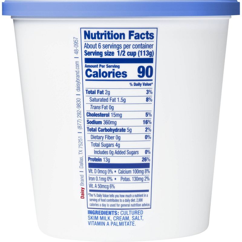 Daisy Low Fat 2% Small Curd Cottage Cheese - 24oz