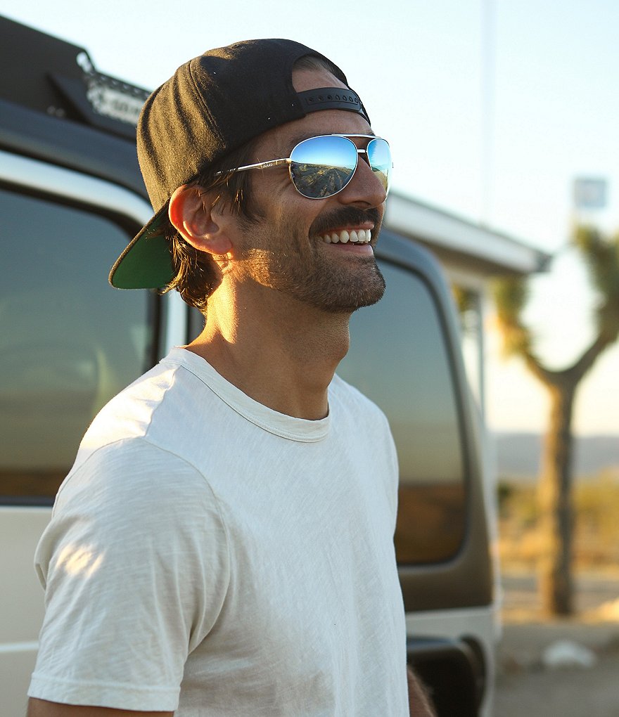 Revo Thirty- Five LTD Polarized Folding Aviator 65mm Sunglasses