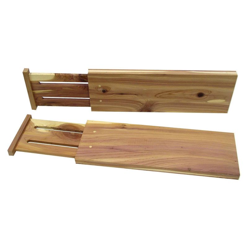 Axis International 2pc Cedar Dresser Drawer Dividers Brown
