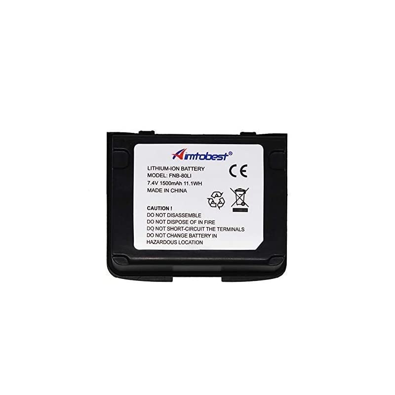 Liion 1500mAh Battery Compatible for Yaesu Vertex Radio VX7R VX6R VX5R VX6 VX5 VXA710 Standard Horizon HX460 HX470 HX471 FNB58Li FNB58Li