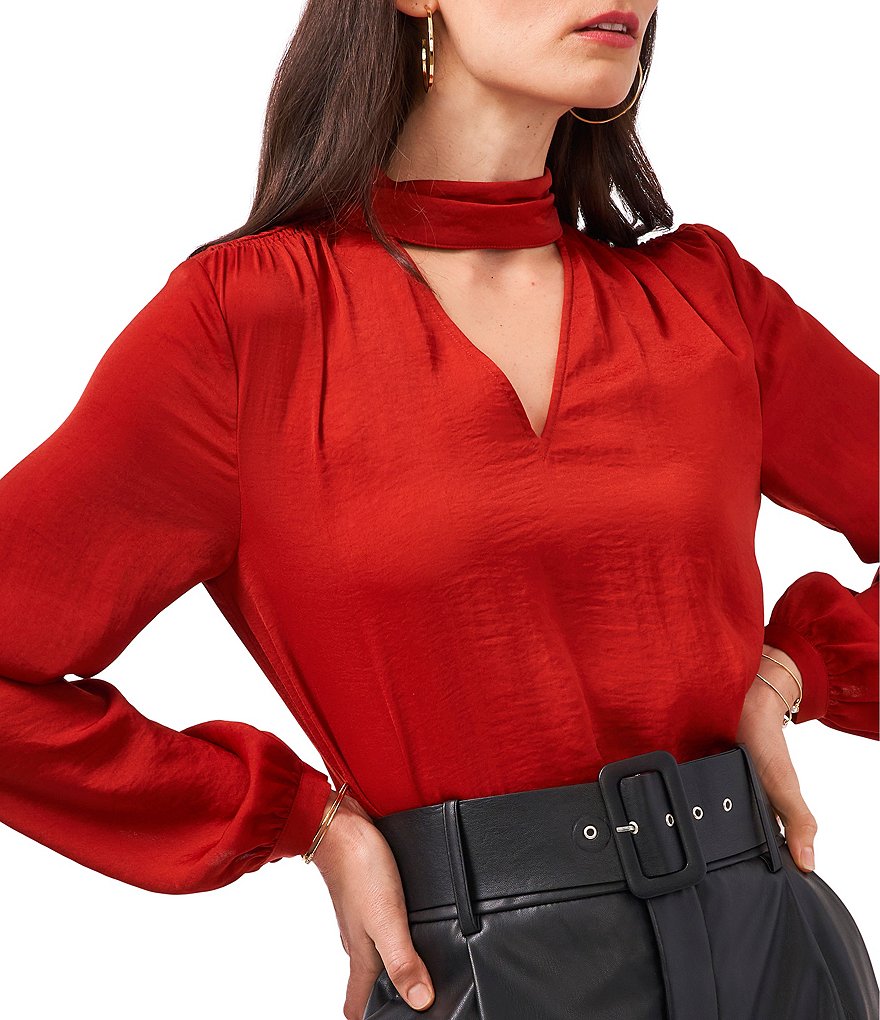 WAYF Double Ruffle V-Neck Peplum Top