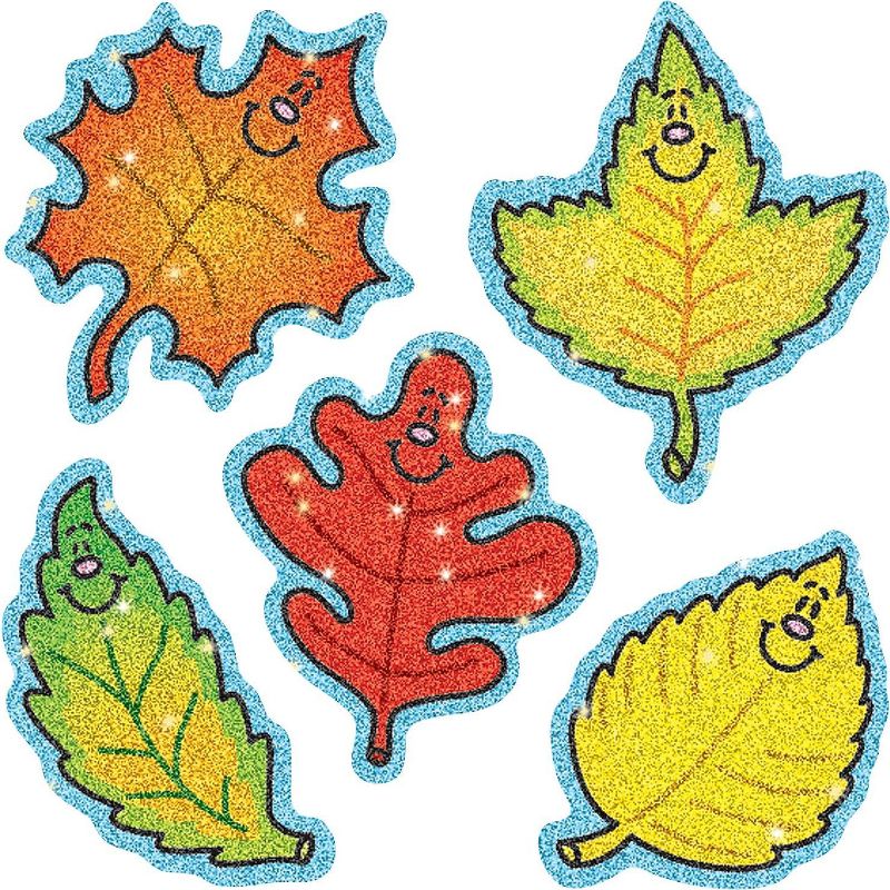 CARSON-DELLOSA Fall Leaves Dazzle Stickers 2906