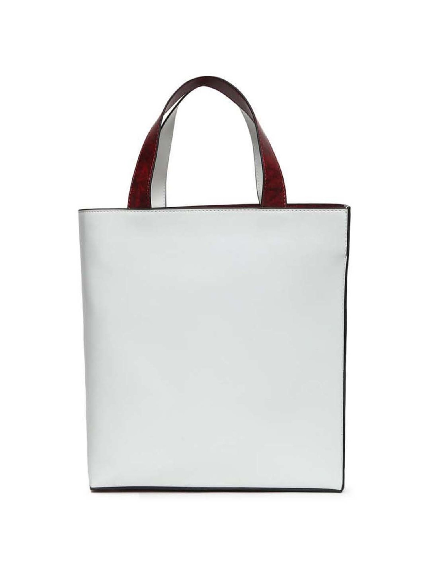 KLEIO Maroon Solid Medium Handbag