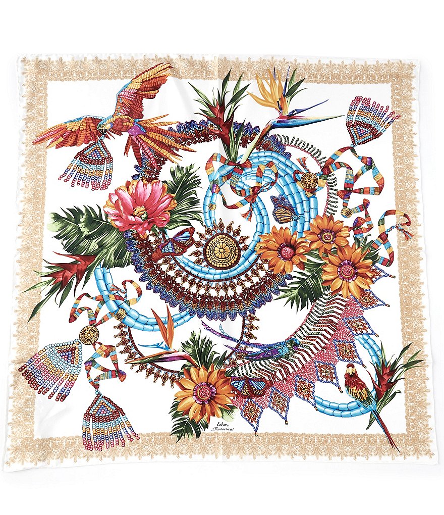 Echo Series Fantastica Silk Square Scarf