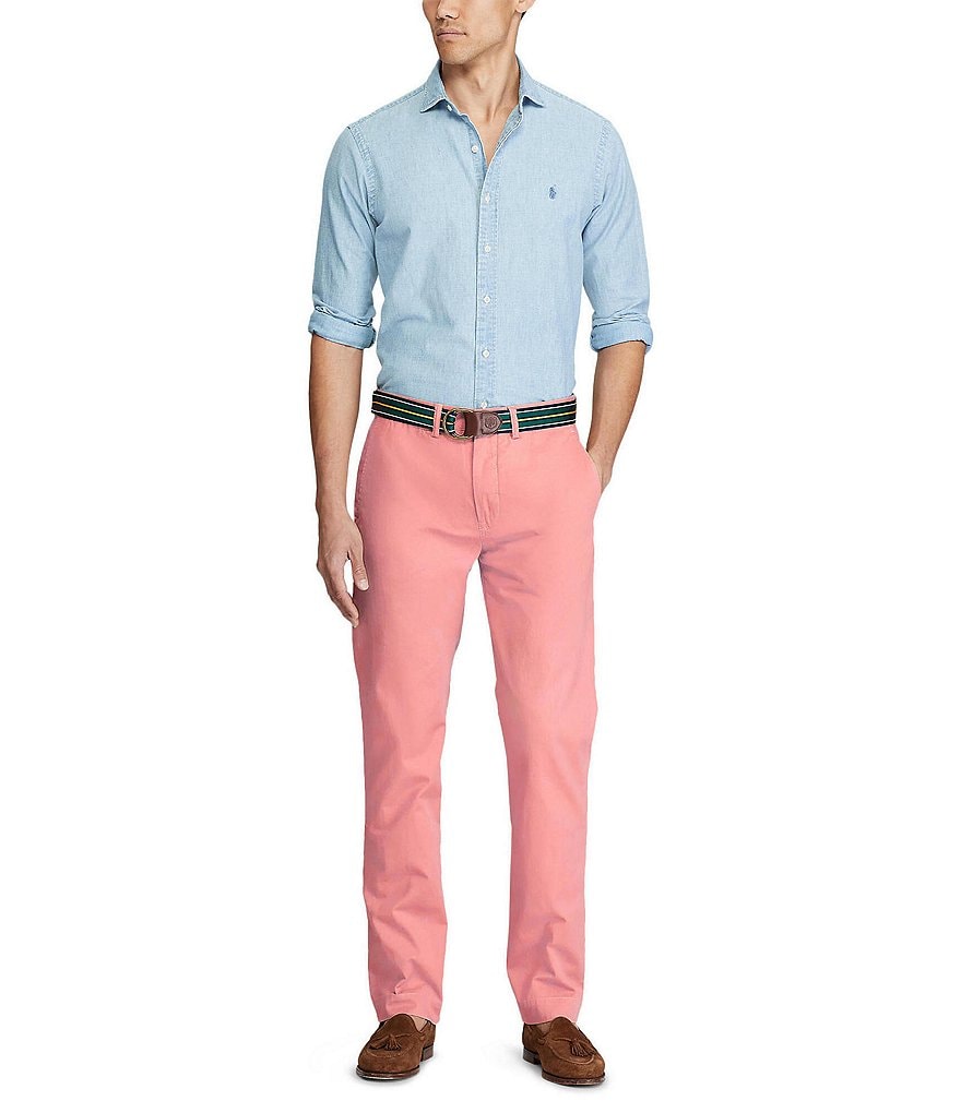 Polo Ralph Lauren Classic-Fit Flat-Front Bedford Chino Pants