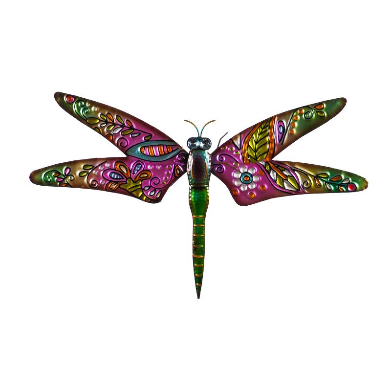 Evergreen Boho Dragonfly, Pink/Green