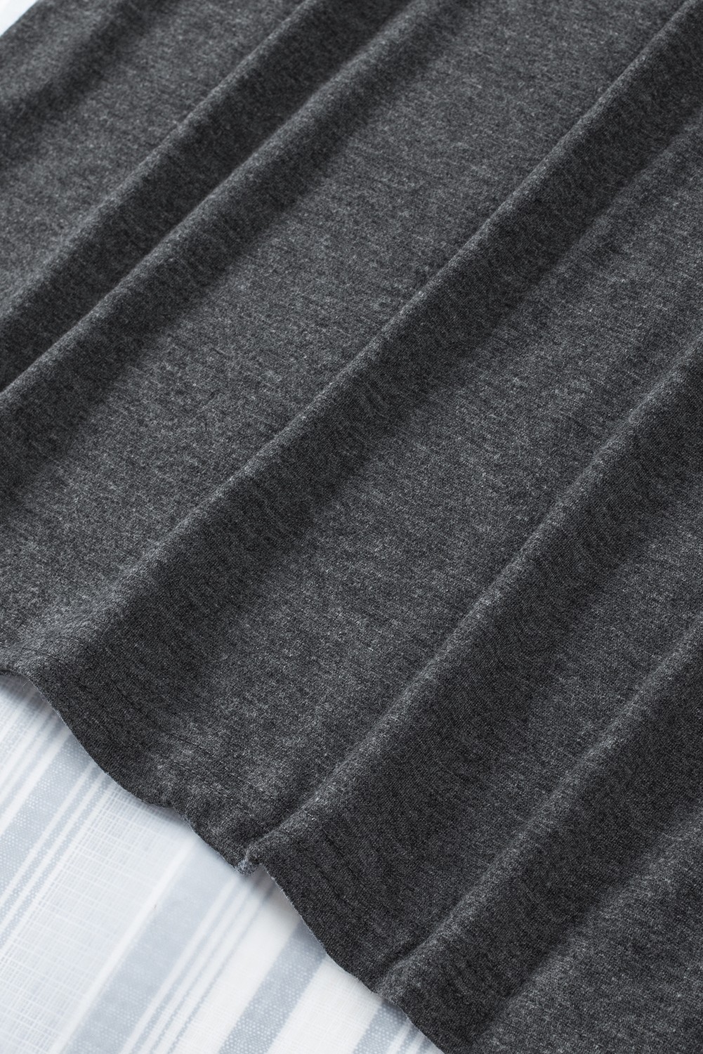 Blank Sweatshirt - Black Plaid Leopard Print Patchwork Long Sleeve Top Customized