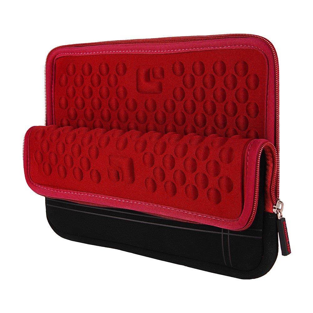 Fashion Tablet Sleeve Pouch Carrying Case Cover 7" to 8" for iPad Mini 4 / Archos Diamond Tab/Asus Zenpad 8" / Ematic 7.9 / HP Pro Slate 8 / Samsung Galaxy Tab S2 / Galaxy Tab A (Black/Red)