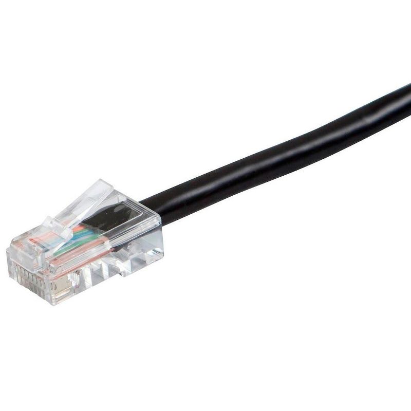 Monoprice Cat5e Ethernet Patch Cable - 15 Feet - Black, RJ45, Stranded, 350Mhz, UTP, Pure Bare Copper Wire, 24AWG - Zeroboot Series