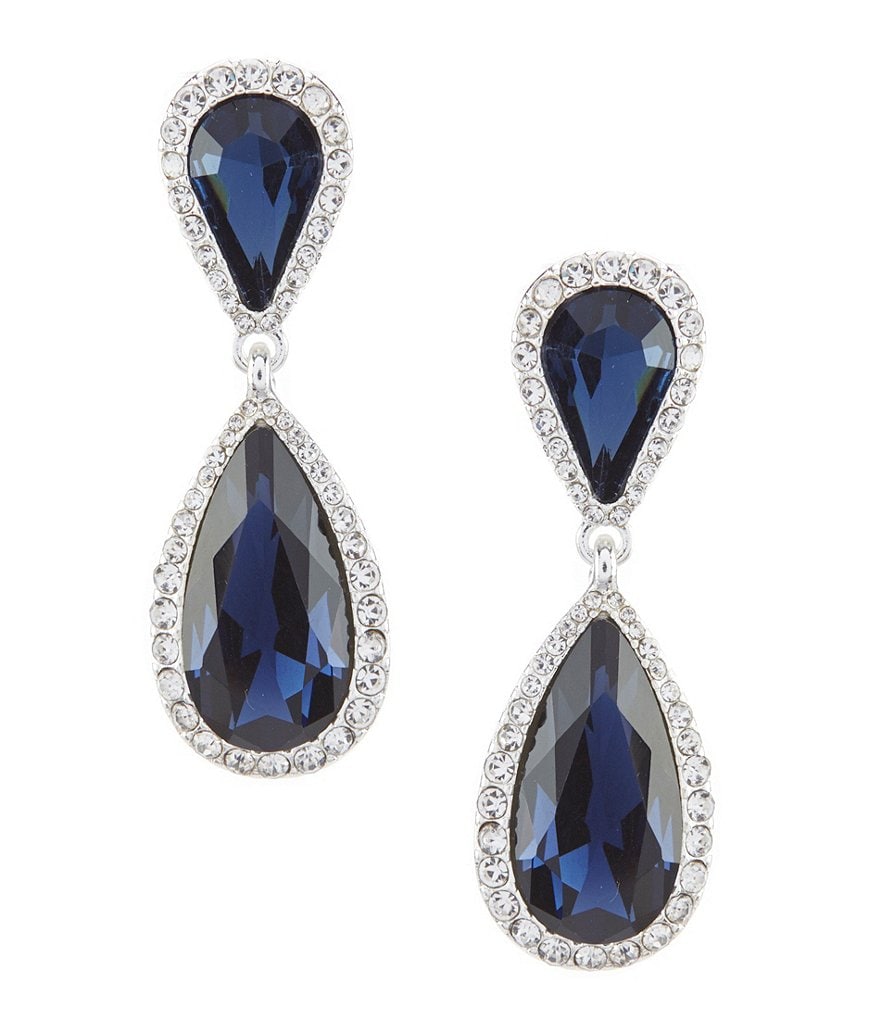 Gemma Layne Double Pave Teardrop Earrings