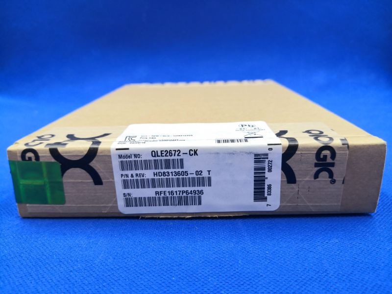 QLE2672-CK QLOGIC  Sanblade 16GB Dual Port PCIe Fibre Channel Host Bus Adapter.