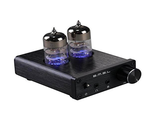 SMSL T2 2X6J9 Super Low Ground Noise Vacuum Tube Headphone Amplifier, Integrated Tube Amplifier, Audio, HIFI, Stereo, Output Protection for Headphone
