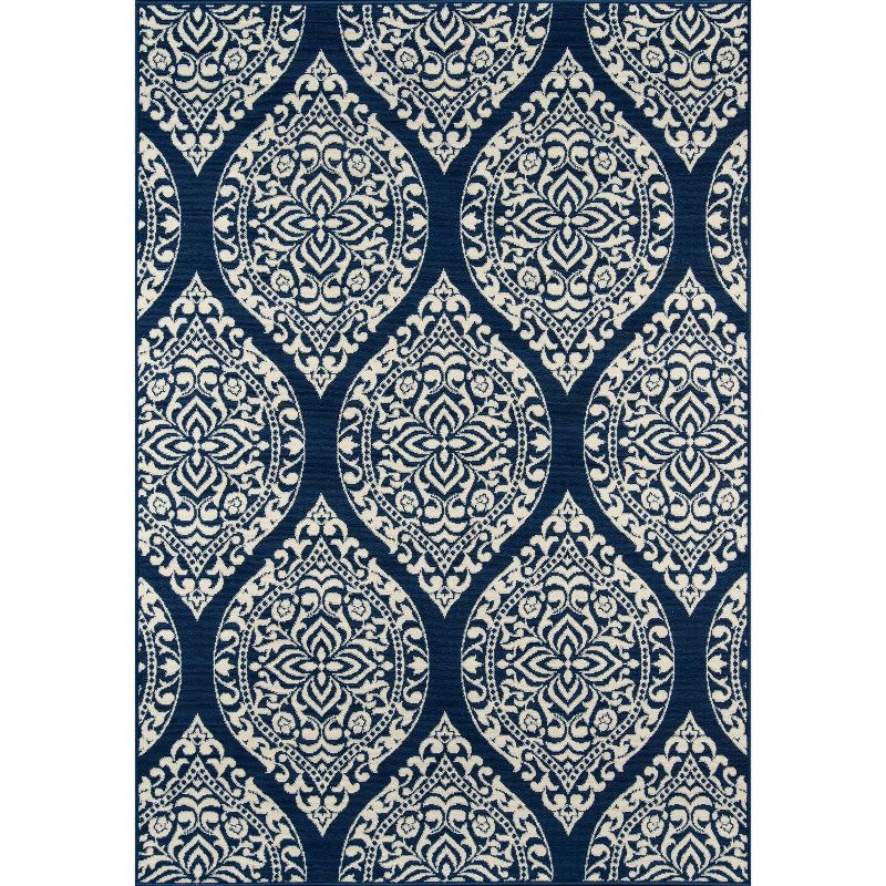 2'3"x4'6" Baja Bayou Accent Rug Navy - Momeni