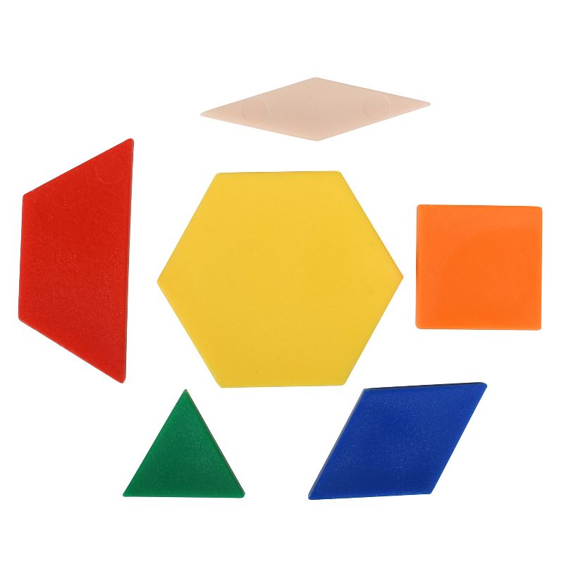 Edx Education Plastic Pattern Blocks - Set of 250 - Ages 4+