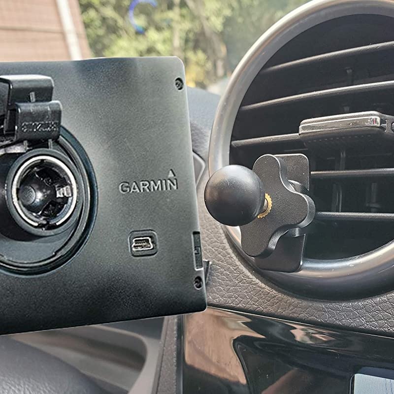 for Garmin Nuvi Drive Drivesmart Air Vent Mount Holder 17mm Ball GPS Vent Mount Base amp Bracket Cradle Mount for Garmin GPS 40 42 52 55 60 61 67 68 2457 2497 2539 2557 2558 2577 2597 LT LMT