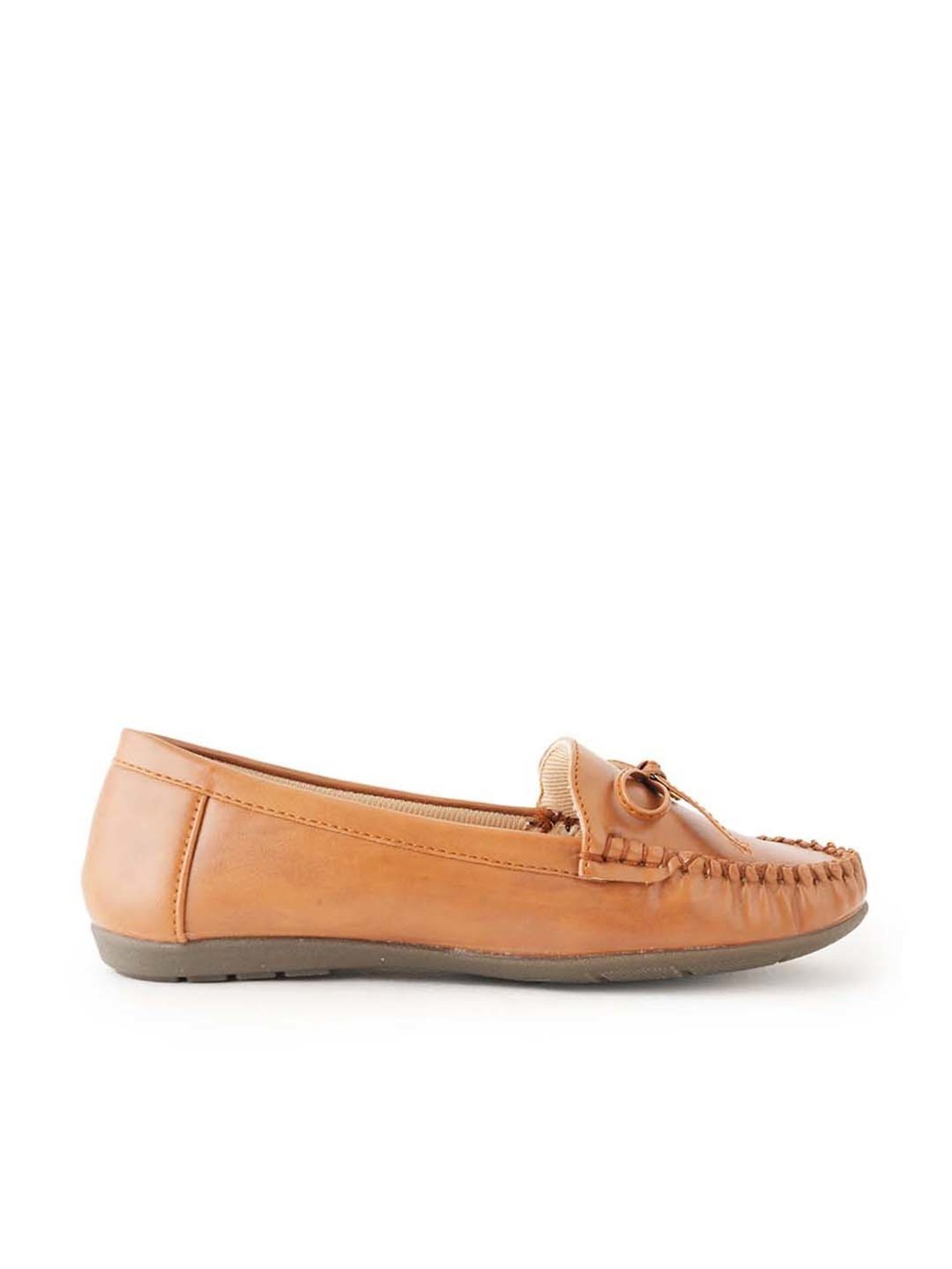 Scentra Women's Tan Casual Moccasins