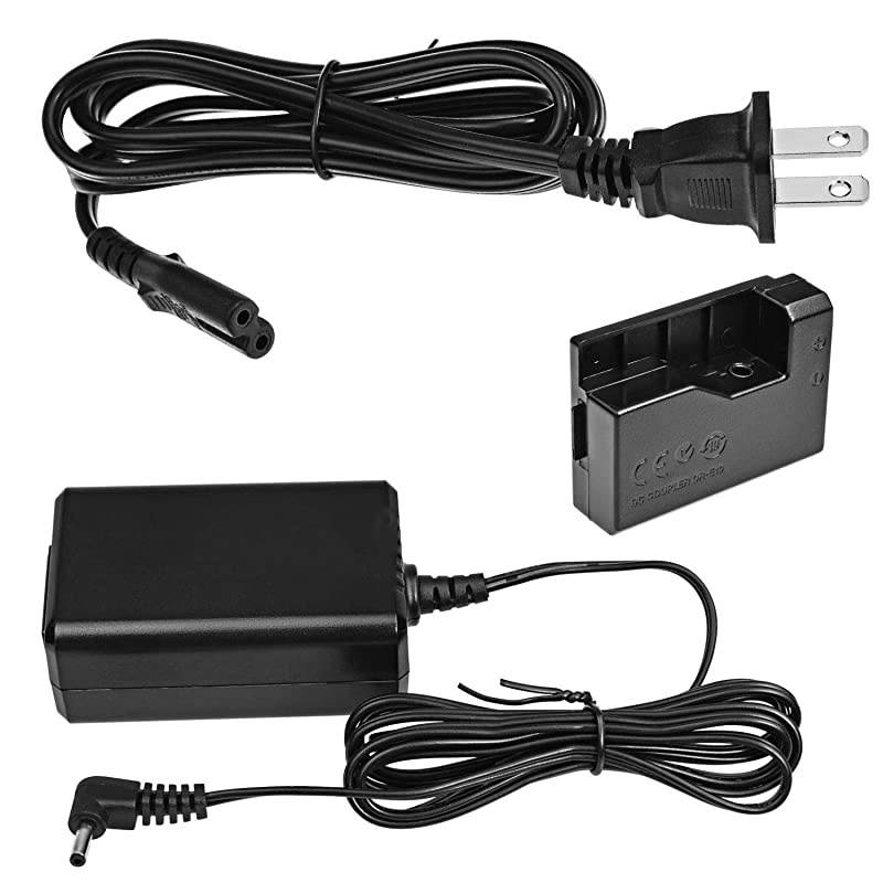 AC Power Adapter Kit Replacement DRE10 DC Coupler Charger Kit Compatible with Canon EOS Rebel T3 T5 T6 T7 T100 Kiss X50 Kiss X70 EOS 1100D Cameras and More Replacement for LPE10