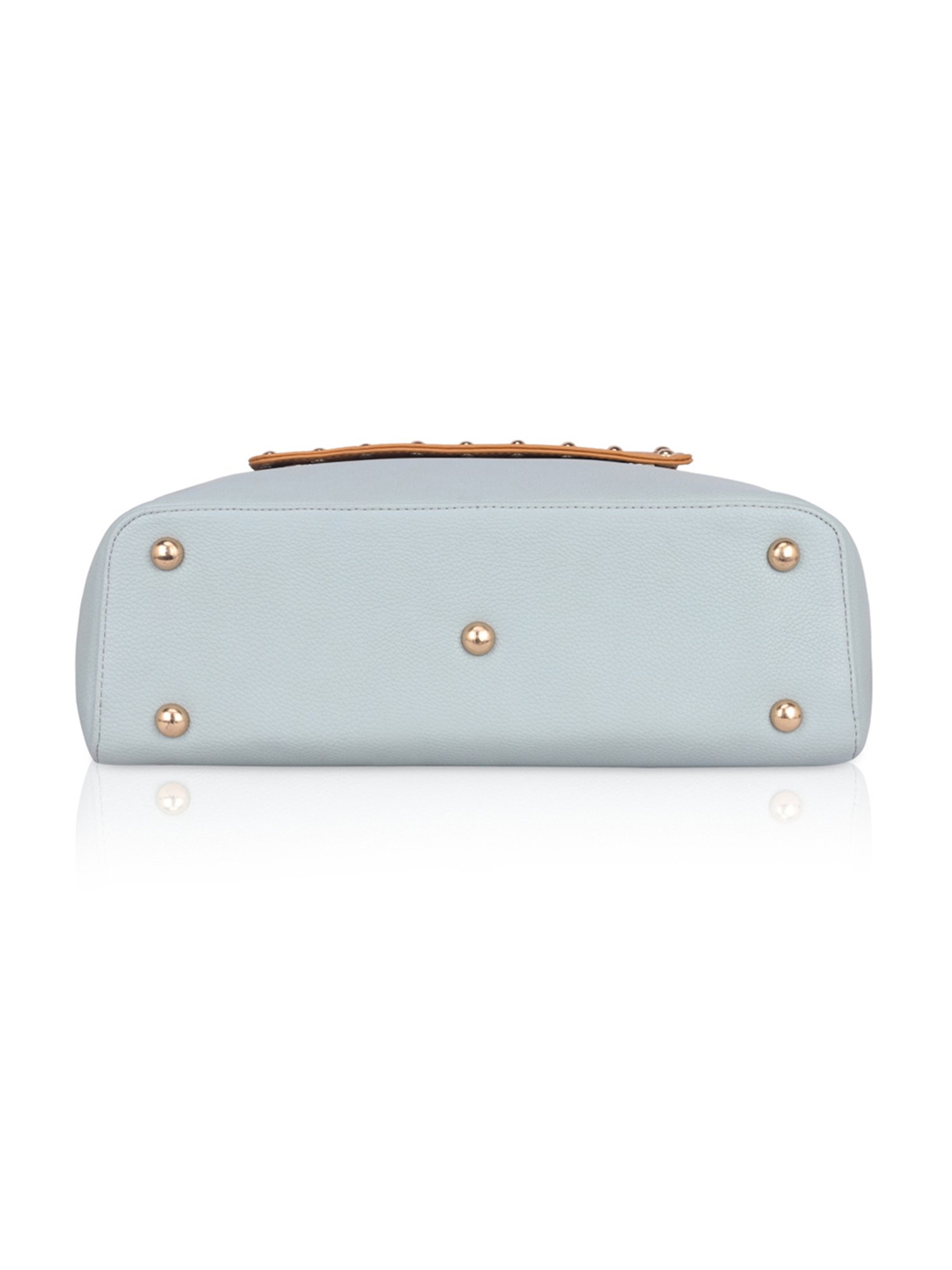 Eume Orchid Skyblue Leather Shoulder Bag