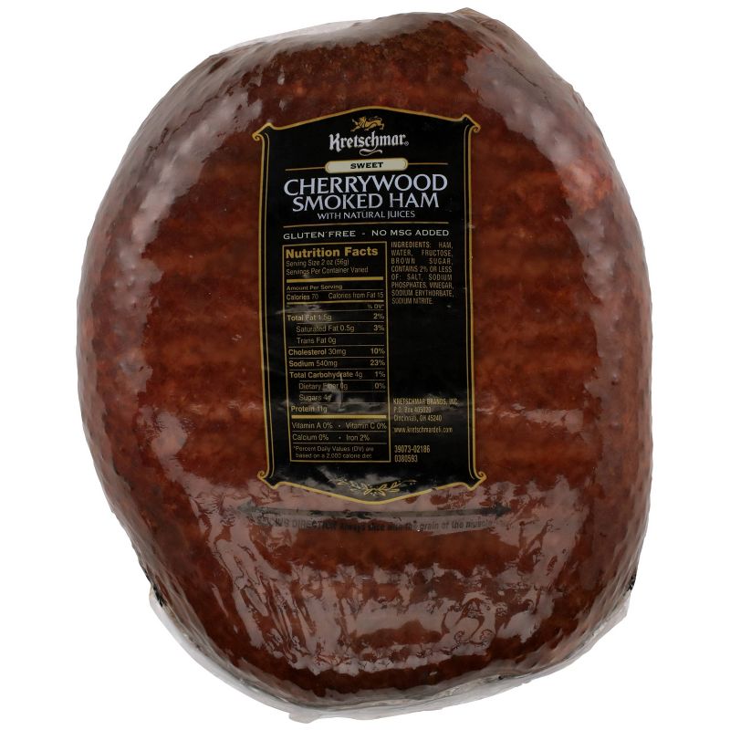 Kretschmar Sweet Cherrywood Smoked Ham - priced per lb