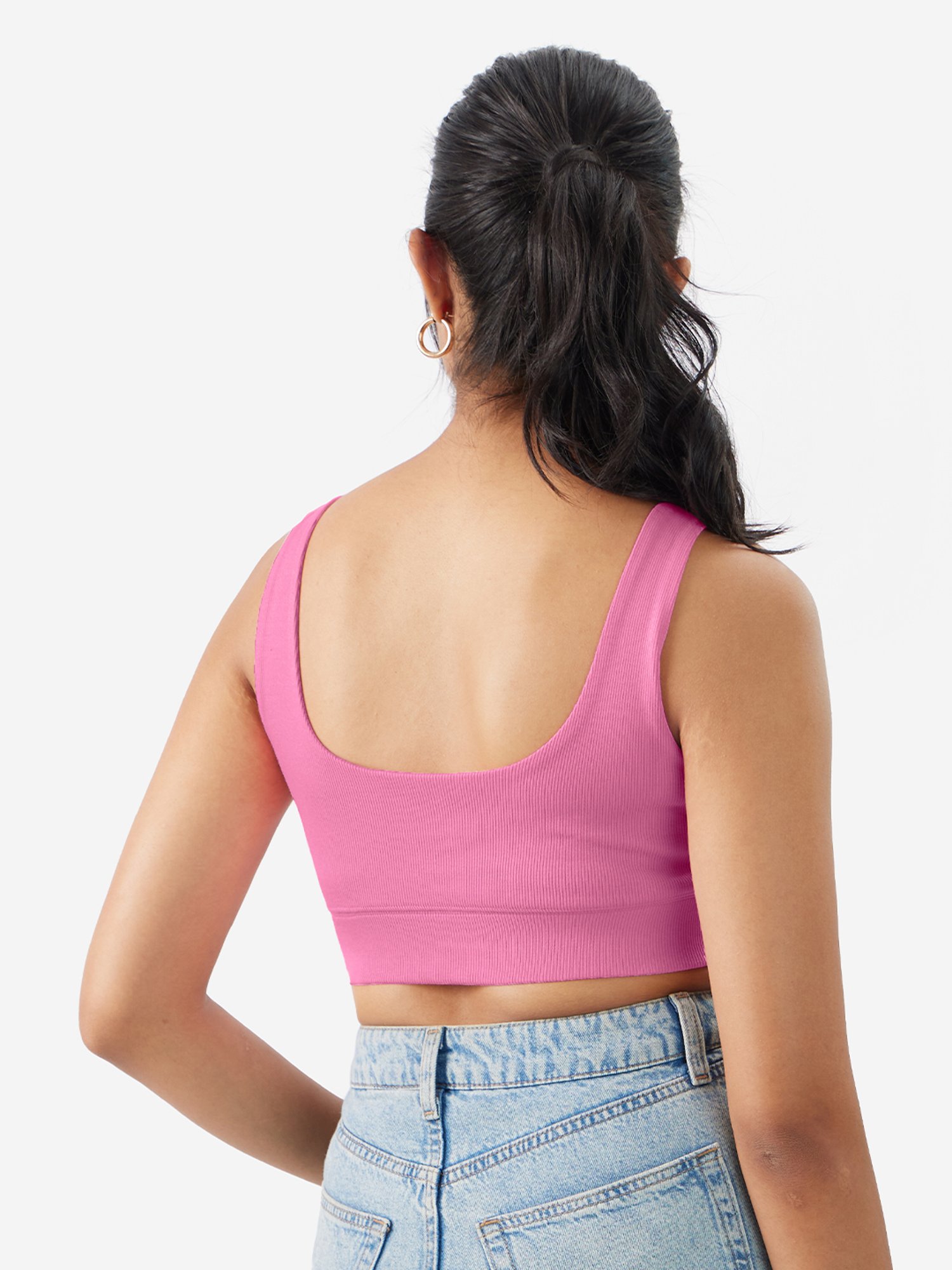 The Souled Store Pink Full Coverage Bralette Bra