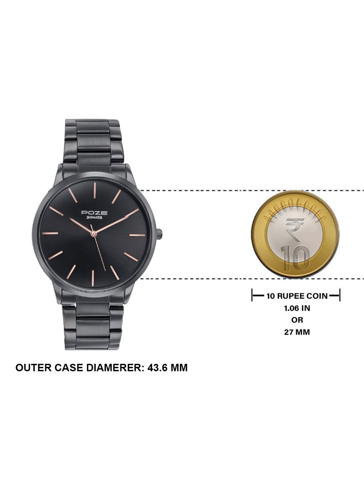 Sonata Poze 3.0 SP70045NM01W Analog Watch for Men