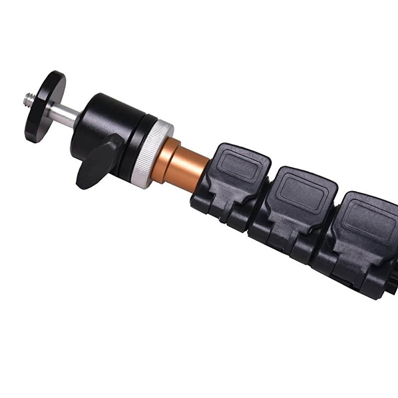 Camera Monopod Selfie Stick 36 Inch Aluminum Alloy Extendable Pole with 360 Swivel Mini Ball Head 4 Sections