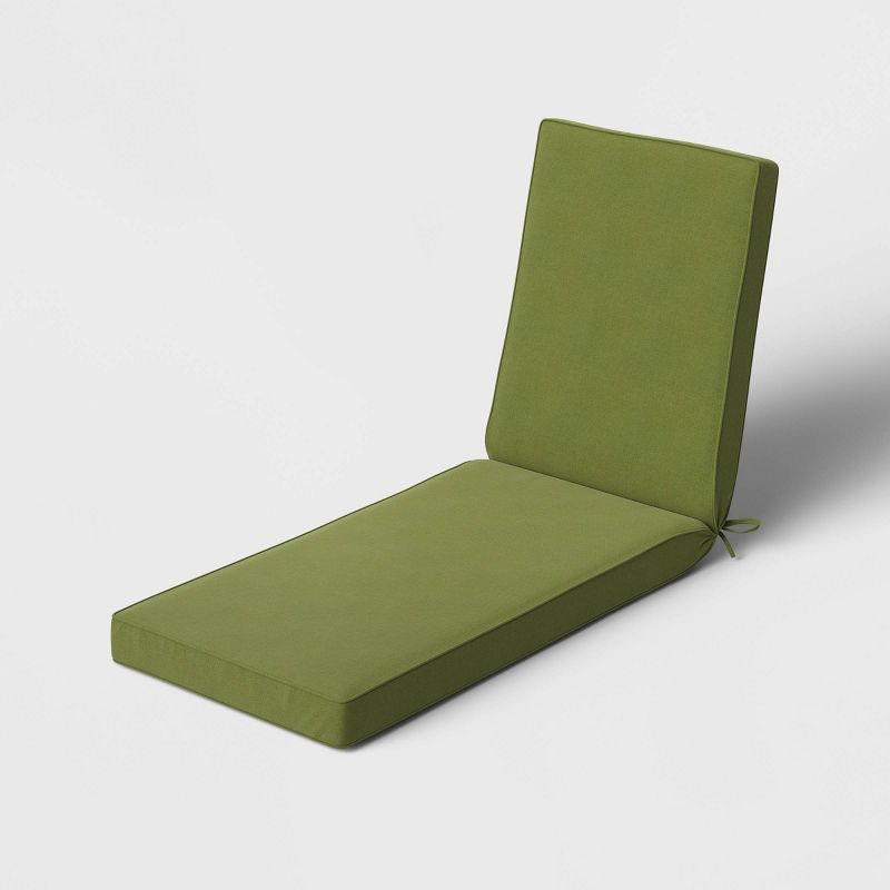 Outdoor Chaise Cushion DuraSeason Fabric™ Cilantro - Smith & Hawken™