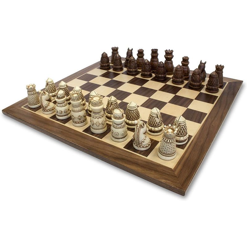 WE Games Fancy Medieval Themed Chess Set - 15 in.