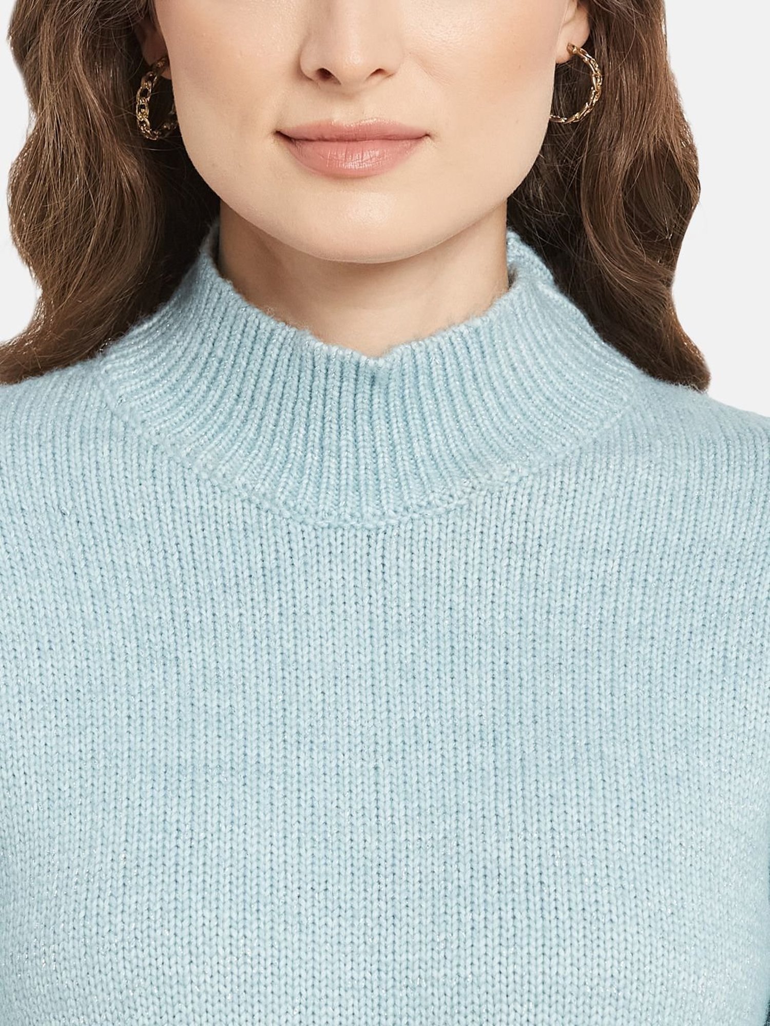 METTLE Powder Blue High Neck Pullover