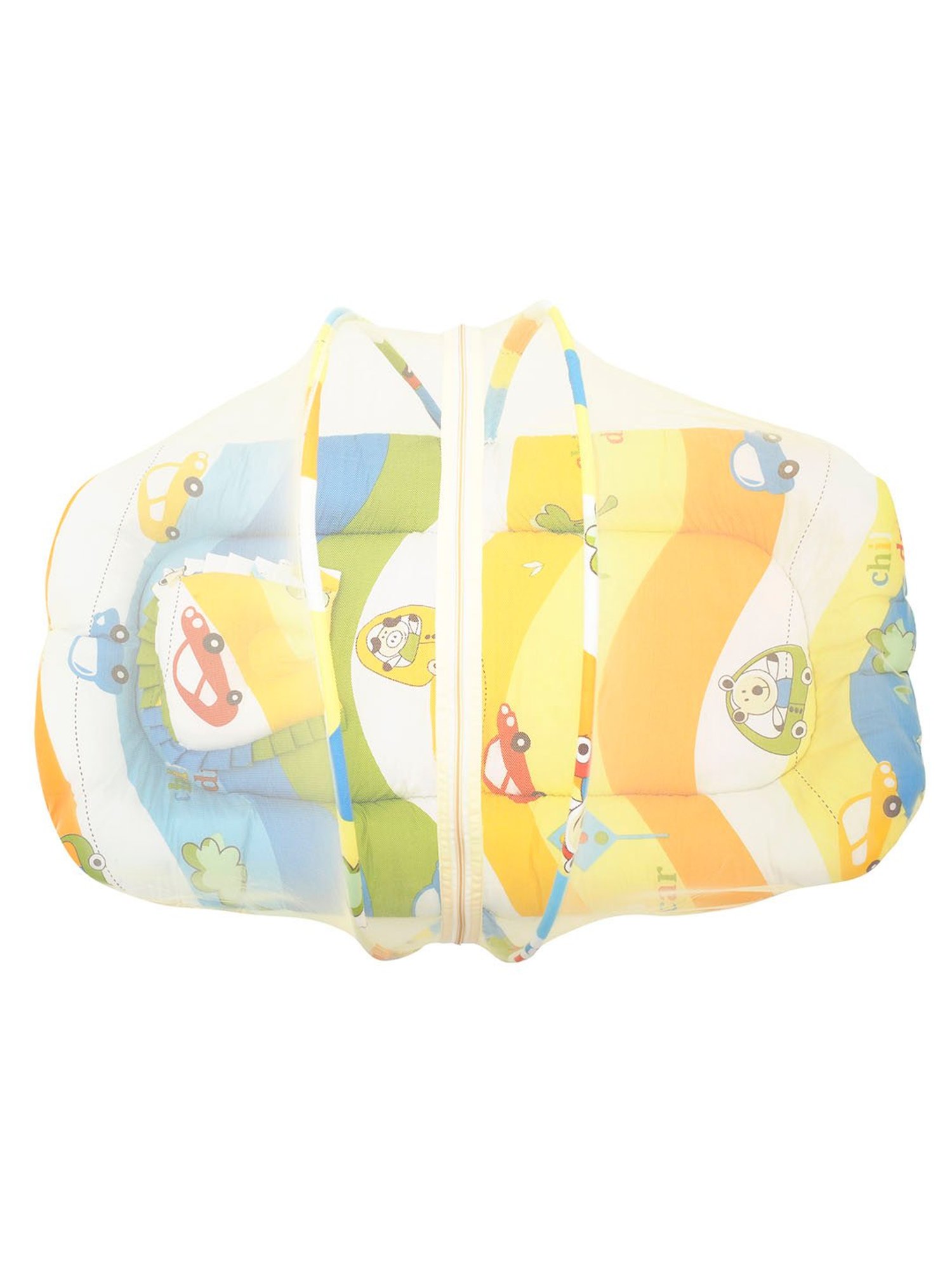 Baby Moo Tent Mattress Set with Neck Pillow Cruising In My Car Multicolour