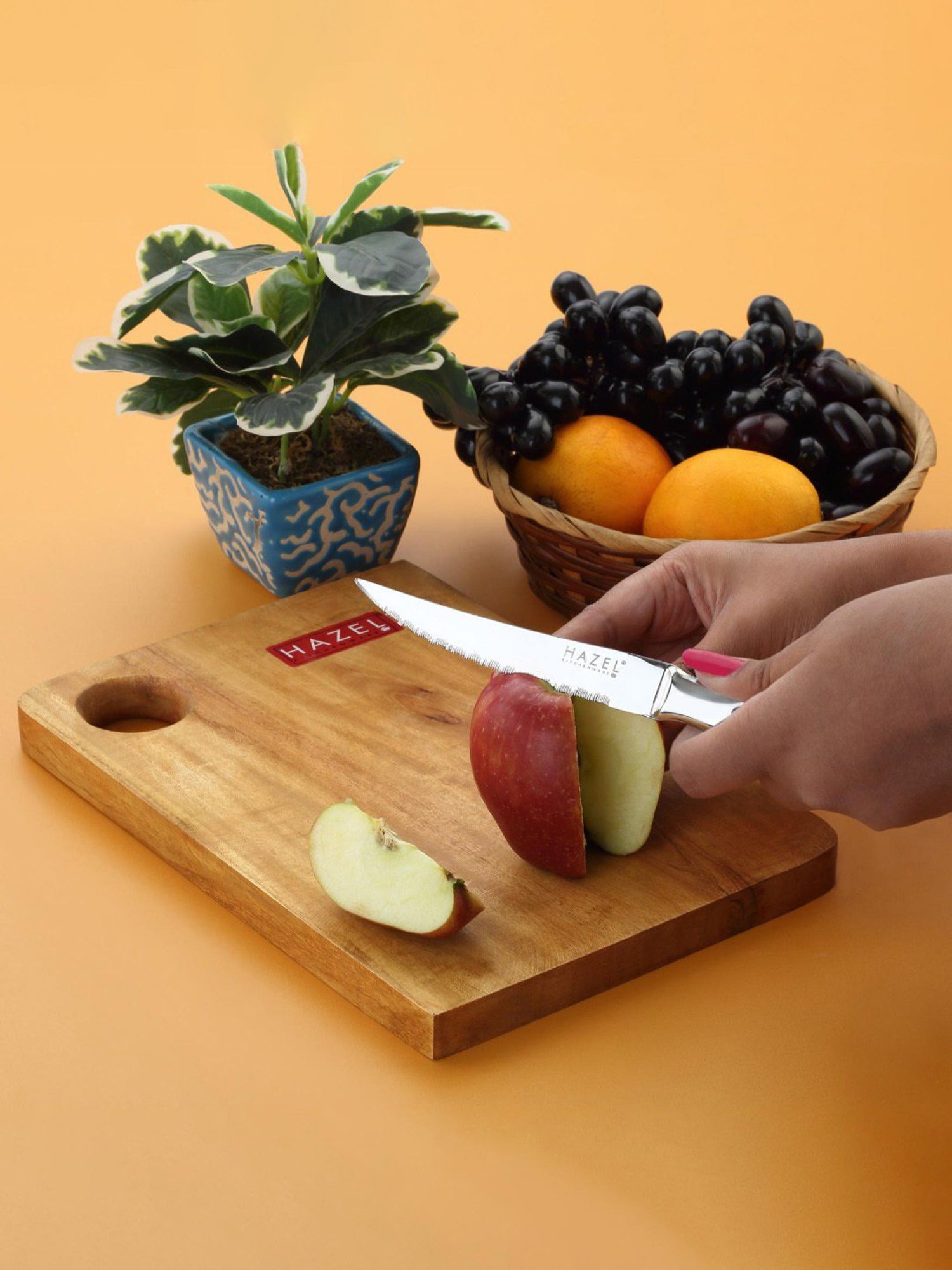 The Indus Valley Brown 6 Piece Wooden Cooking Tool Set